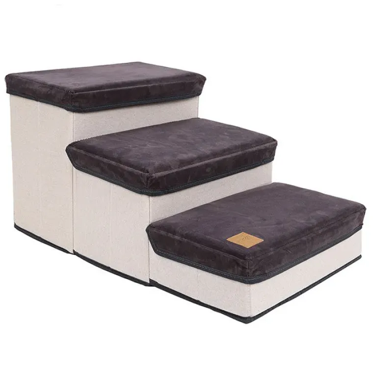 Hundetrapper & Hunderamper^DogLemi Foldbar hundetrappe med opbevaring