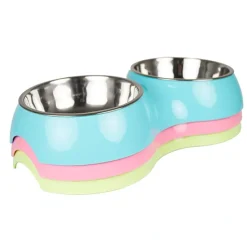 Hvalpe Accessories^Ollipet FRESH dobbelt madskål