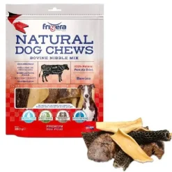 Godbidder Og Gnaveben^Frigera Natural Dog Chews Okse Nibble Mix | 250g