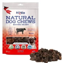 Godbidder Og Gnaveben^Frigera Natural Dog Chews Oksehjerter | 250g