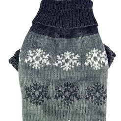 Julekurven|Hundetøj^Cotonshoppen Grå hundesweater med snefnug