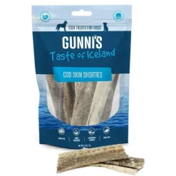 Godbidder & Smagsvarianter|Single Protein & Foder & Godbidder^Gunnis Strimler med Torskeskind