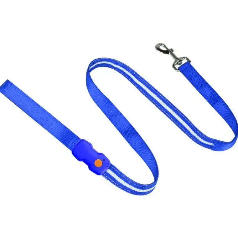 Løbeturen|Hundesnor^Cotonshoppen Hundesnor med LED-lys | Genopladelig