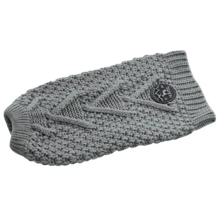 Hundetøj^Hunter Hundesweater Malmø 50 cm ryglængde | OUTLET Grå