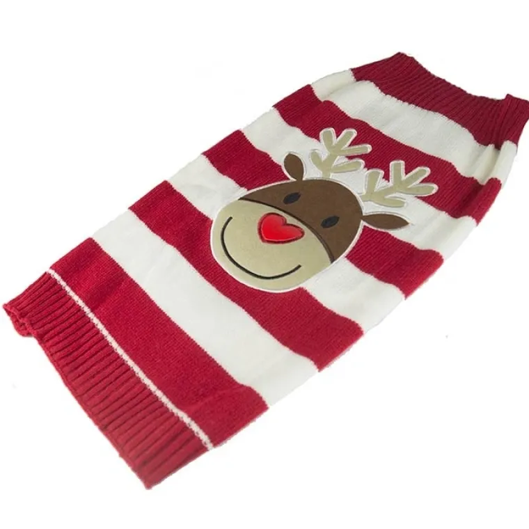 Julekurven^Ollipet Julesweater m. striber