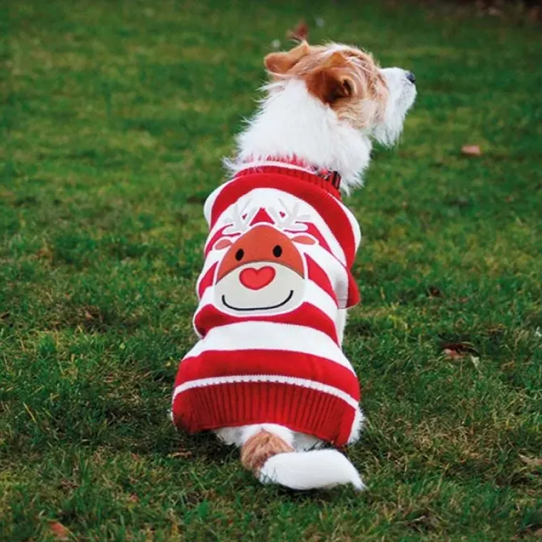 Julekurven^Ollipet Julesweater m. striber
