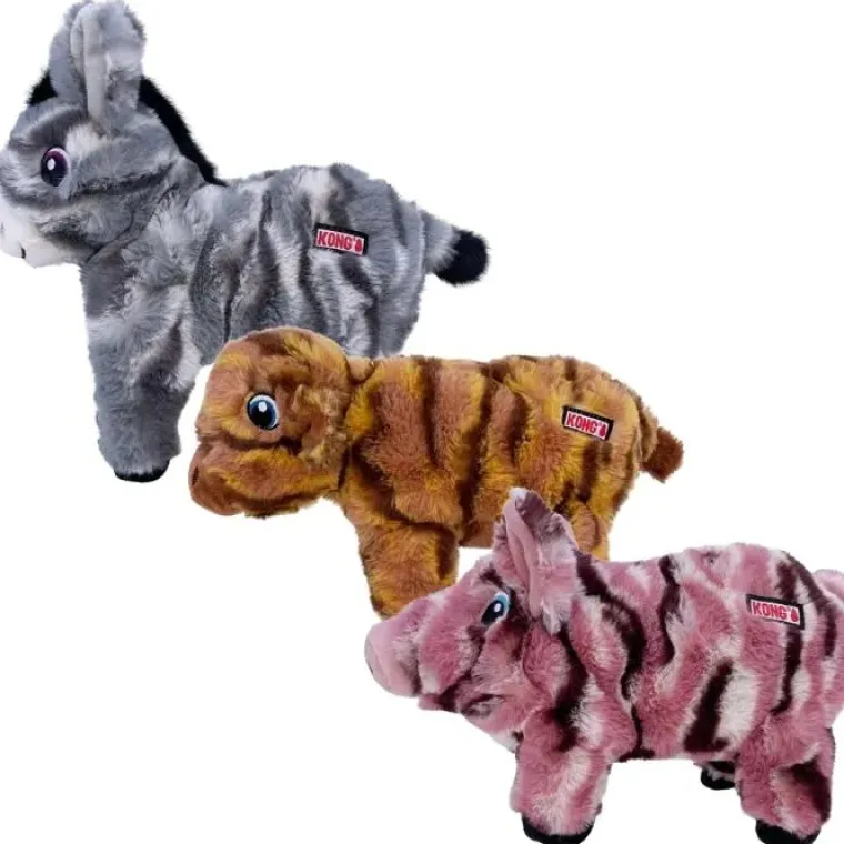 Plyslegetøj Til Hunde|Legetøj Til Hvalpe^KONG Low Stuff Stripes | ca. 30 cm