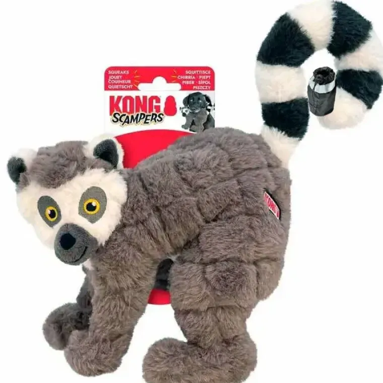 Plyslegetøj Til Hunde|Hvalpelegetøj^KONG Scampers lemur | Medium
