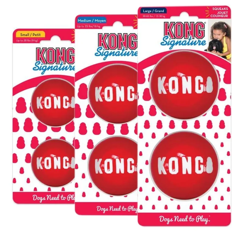 Bolde|Slidstærkt Legetøj^KONG Signature Balls, 2 /pk