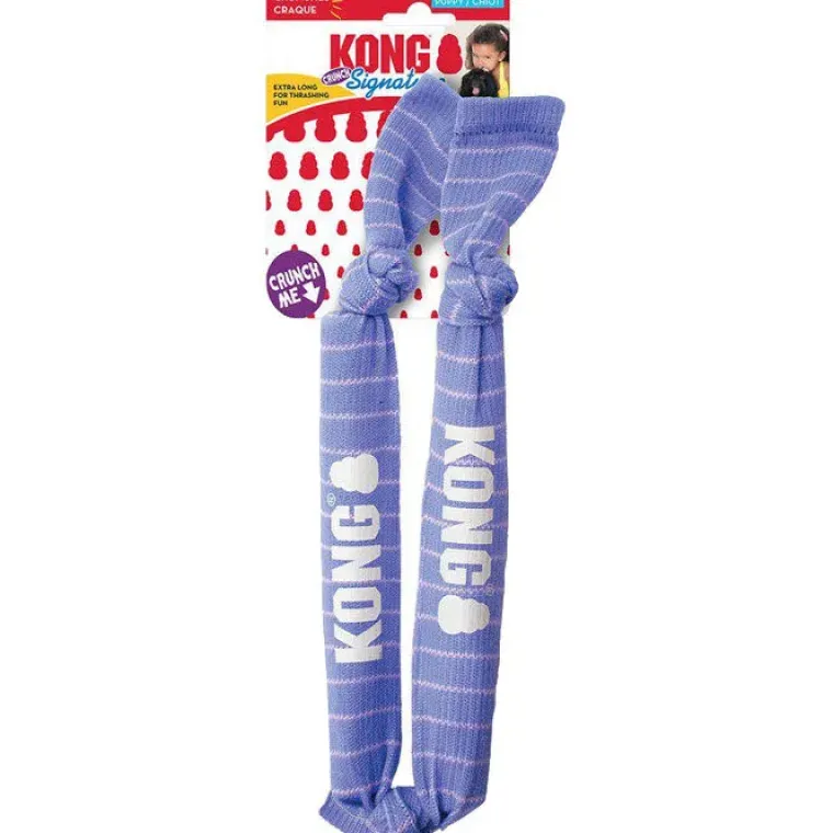Hundelegetøj Uden Piv|Hvalpelegetøj^KONG Signature Crunch Rope Puppy