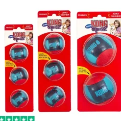 Bolde|Kong Hundelegetøj^KONG Squeezz Action Bold