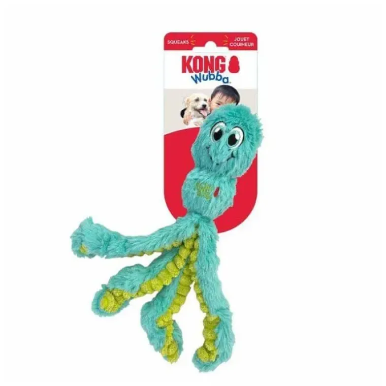 Plyslegetøj Til Hunde|Hvalpelegetøj^KONG Wubba Octopus Mix