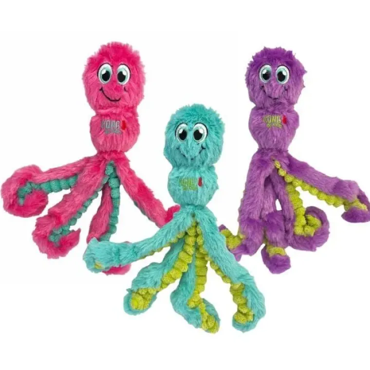 Plyslegetøj Til Hunde|Hvalpelegetøj^KONG Wubba Octopus Mix