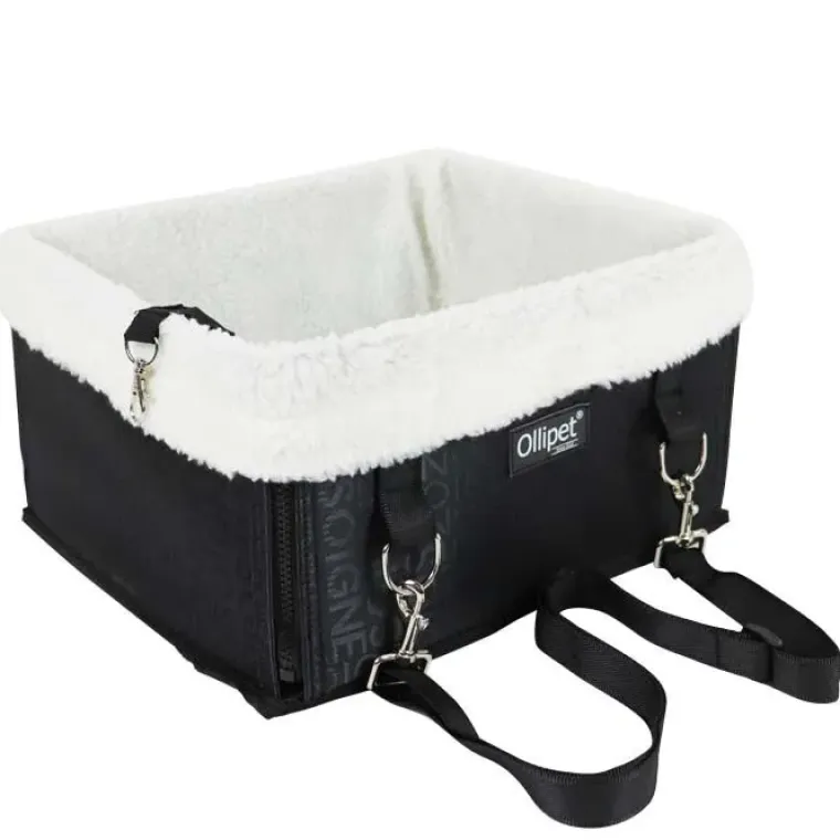 Autostol Til Hunde|Hundeferien^Ollipet Luksus biltaske m. lammeskind | 2 str. | OUTLET Beige