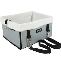 Autostol Til Hunde|Hundeferien^Ollipet Luksus biltaske m. lammeskind | 2 str. | OUTLET Beige