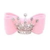 Lyserøde Favoritter|Hårpynt Til Hunde^FashionDoggy Lyserød hundesløjfe med diamantkrone