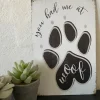 Gaveidéer Til Hundeelskeren|Artikler Til Hjemmet^Ollipet Metalskilt | You had me at WOOF | OUTLET