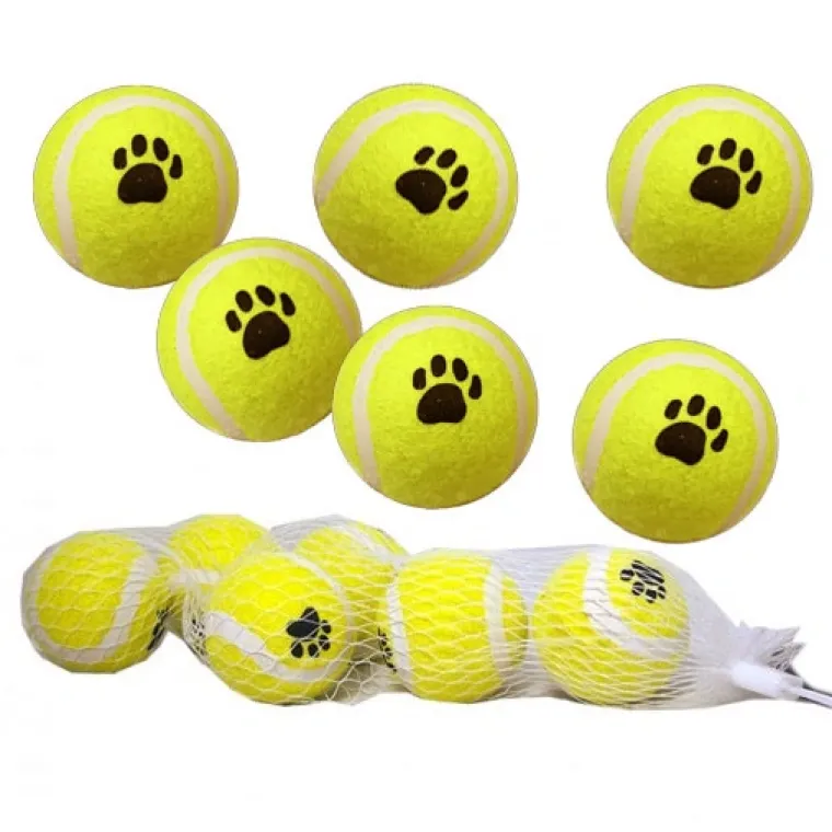 Bolde|Hvalpelegetøj^Active Canis Mini tennisbolde | Net med 6 stk.