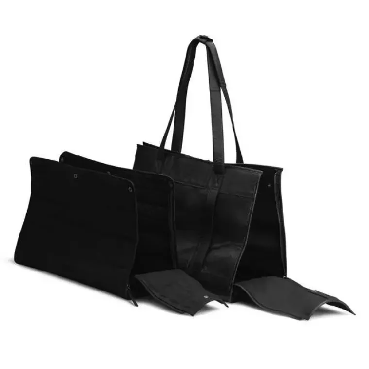 Hundetaske|Transporttasker Til Hunde^Muud Clara Hundetaske i læder | OUTLET Sort