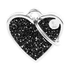 Valentine^MyFamily My Family | Hundetegn Hjerte m. glimmer