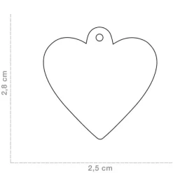 Valentine^MyFamily My Family | Hundetegn Hjerte m. glimmer