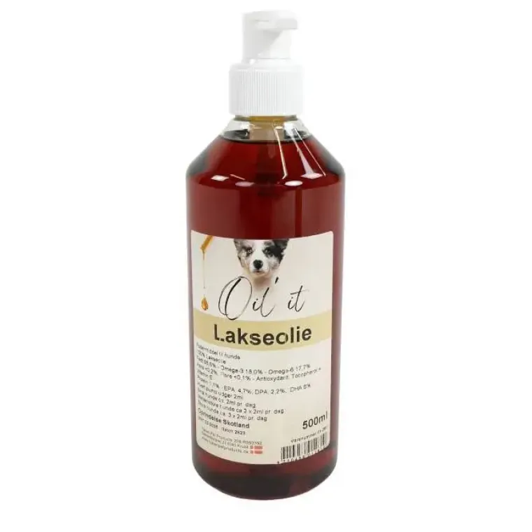 Helse Til Hunde|Fodertilskud^Oil'it Lakseolie