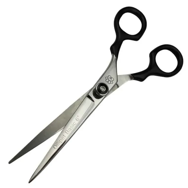 Pelsplejeredskaber^Ollipet Basic groomingsaks 6"