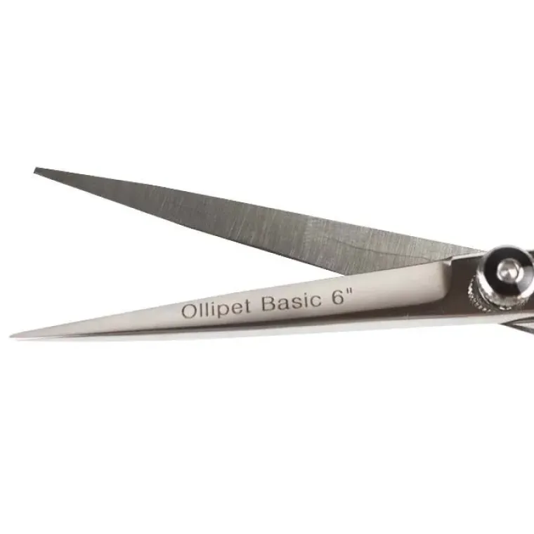 Pelsplejeredskaber^Ollipet Basic groomingsaks 6"