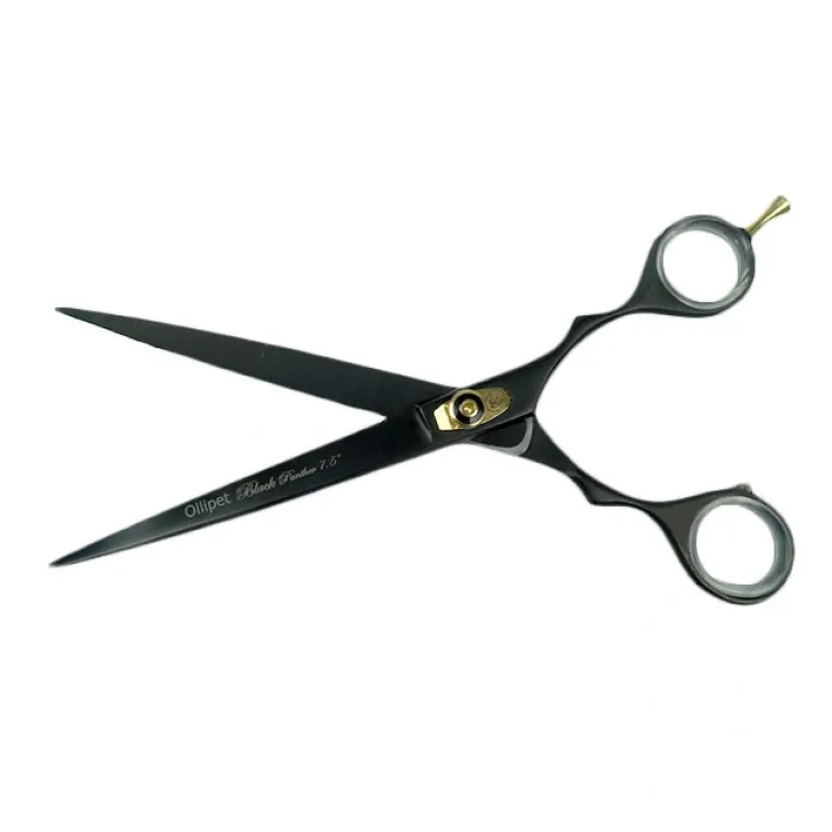 Pelsplejeredskaber^Ollipet Black Panther saksesæt | 5.5" eller 7,5"