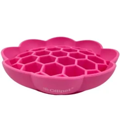 Snusemåtter/Slikkeplader^Ollipet blomst slikkeskål | 19 cm