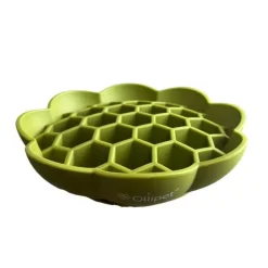 Snusemåtter/Slikkeplader^Ollipet blomst slikkeskål | 19 cm