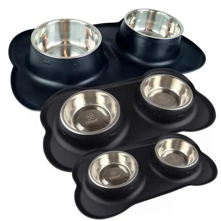 Hvalpe Accessories^Ollipet Bone Bowls Hundeskåle