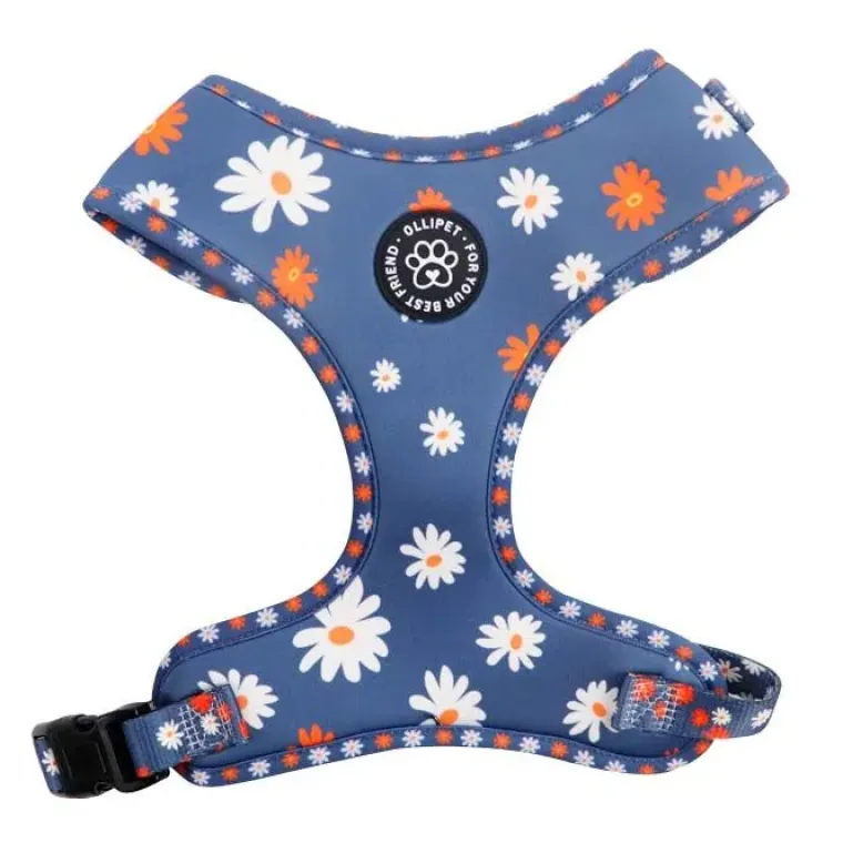 Hundeseler|Ollipet City Lux^Ollipet City Lux Hundesele | Blue Marguerites | OUTLET