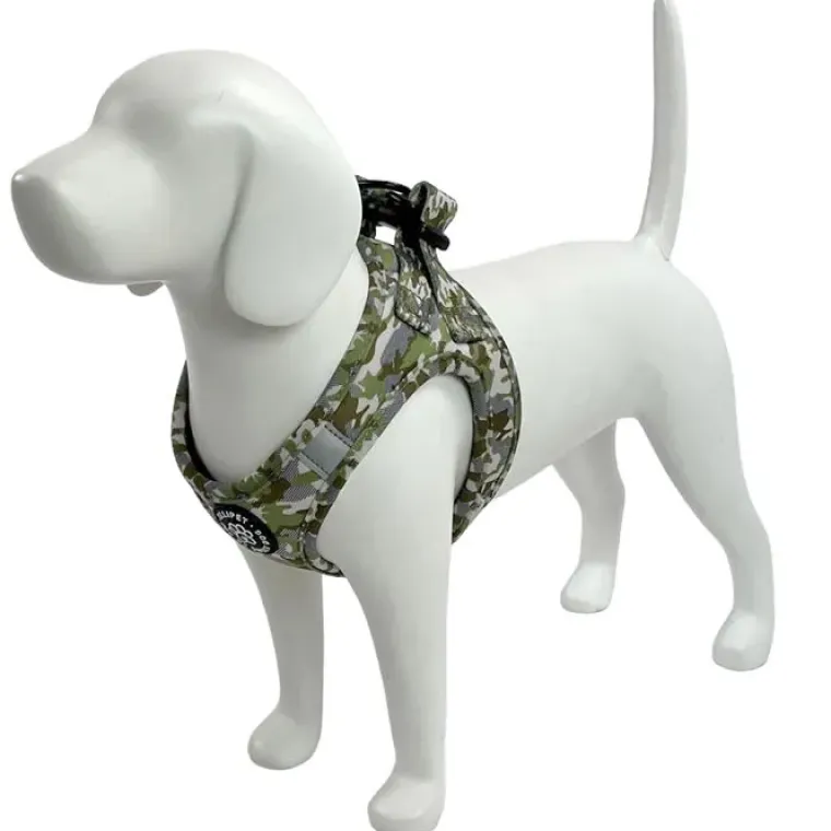 Hundeseler|Ollipet City Lux^Ollipet City Lux Step-in sele | Camouflage