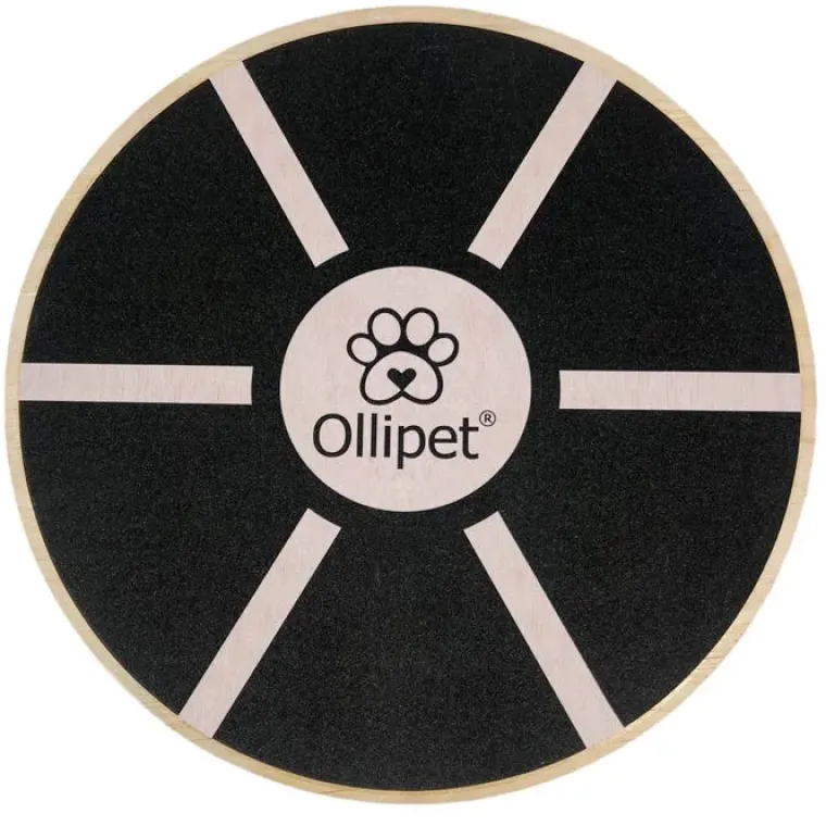 Hundetræning Og Klikker^Ollipet DogFit Wood | Rundt Balancebræt