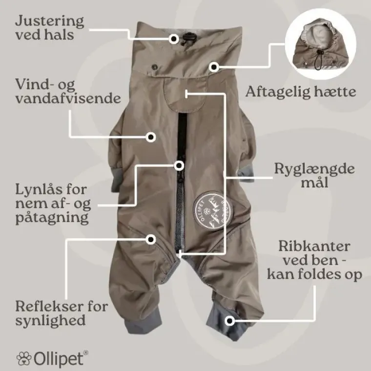 ❄️Klar Til Vintervejret|Hundetøj^Ollipet Doodle rain coat