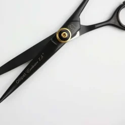Pelsplejeredskaber^Ollipet Exclusive Black/Gold groomingsaks | 7,5"