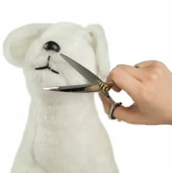 Pelsplejeredskaber^Ollipet Exclusive Buet groomingsaks7,5