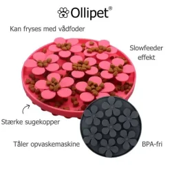 Snusemåtter/Slikkeplader^Ollipet Flip Flower Slikkemåtte