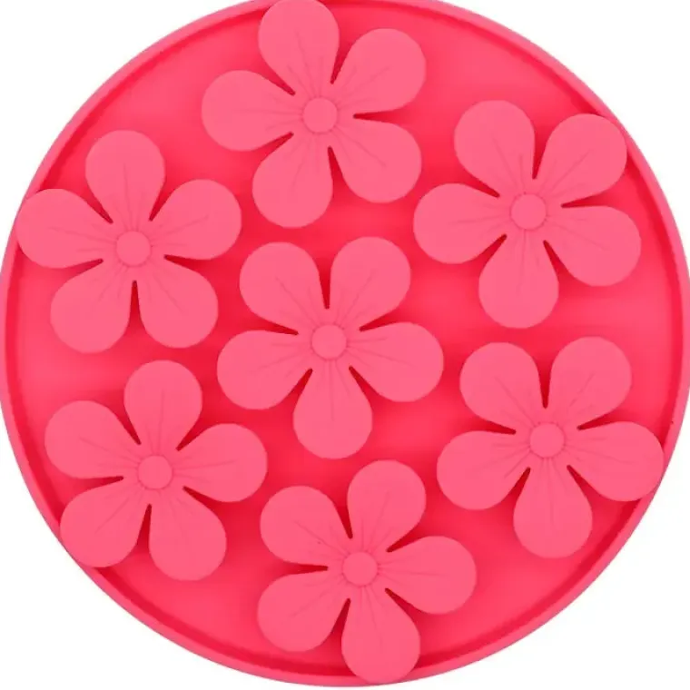 Snusemåtter/Slikkeplader^Ollipet Flip Flower Slikkemåtte