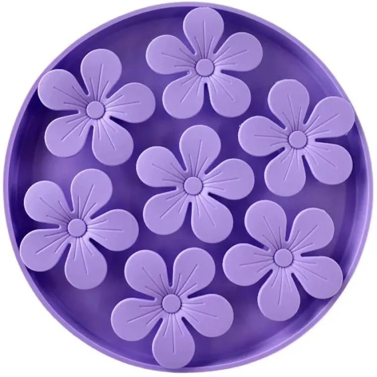 Snusemåtter/Slikkeplader^Ollipet Flip Flower Slikkemåtte