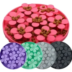 Snusemåtter/Slikkeplader^Ollipet Flip Flower Slikkemåtte