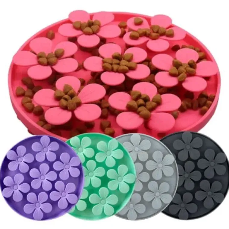 Snusemåtter/Slikkeplader^Ollipet Flip Flower Slikkemåtte