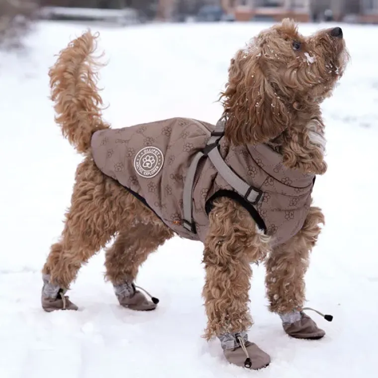 ❄️Klar Til Vintervejret|Efterårsklar^Ollipet For Wagging Tails | Refleks hundestøvler Khaki