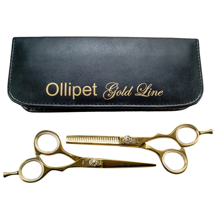 Pelsplejeredskaber^Ollipet Gold Line Saksesæt 5,5"