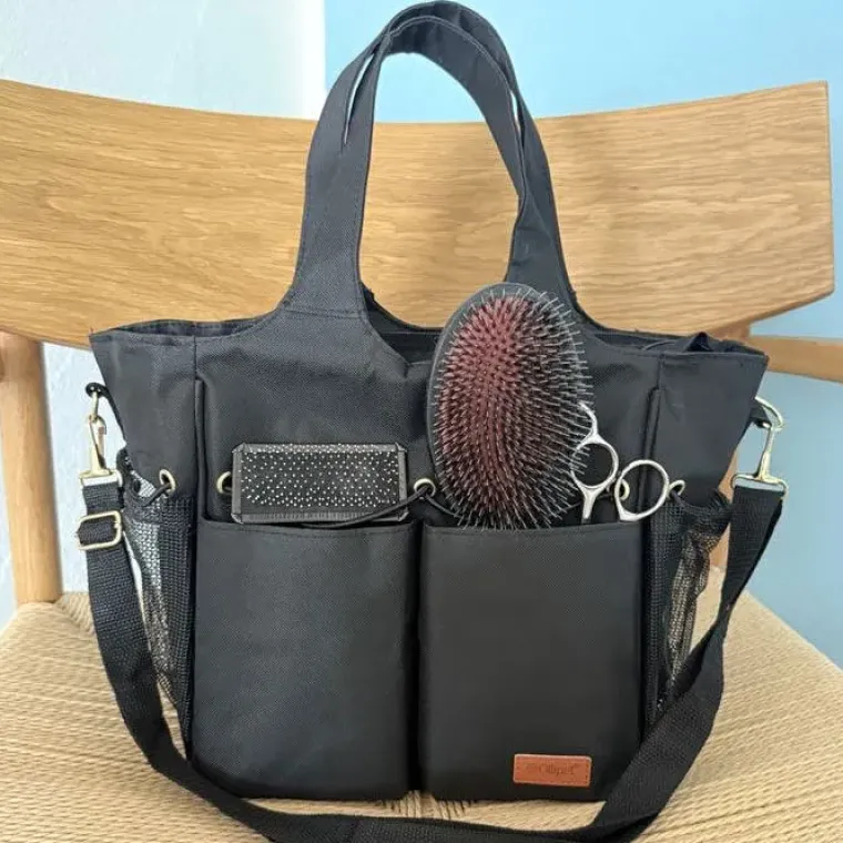 Groomingtasker|Groomingtasker^Ollipet Groomingtaske | Black/Gold