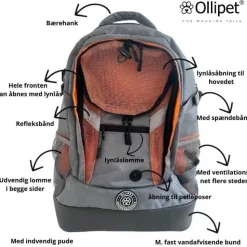 Hundetaske|Rygsæk Til Hunde^Ollipet Hiking Backpack