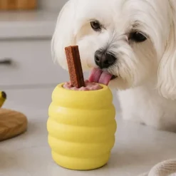 Naturligt Hundelegetøj|Aktivitetslegetøj Til Hunde^Ollipet Honey Lick Pot