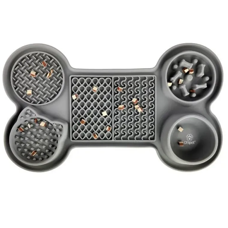 Aktivitetslegetøj Til Hunde^Ollipet 2i1 deluxe slikkemåtte | Stor model