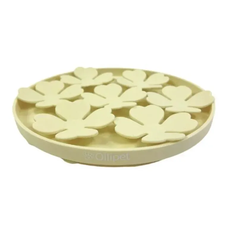 Separationsangst|Snusemåtter/Slikkeplader^Ollipet Lucky Flip Flower Slikkemåtte | 20 cm
